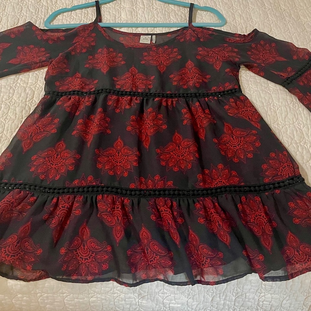 Paper Crane Sheer off shoulder blouse XS
